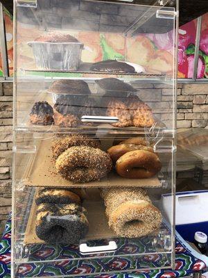 Bagels and Chocolate covered Macaroons