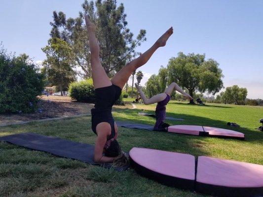 Handstands class is a blast!