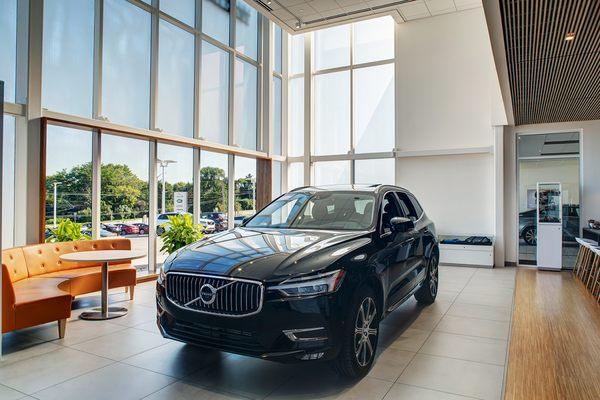 The showroom at Fields Volvo Cars Waukesha