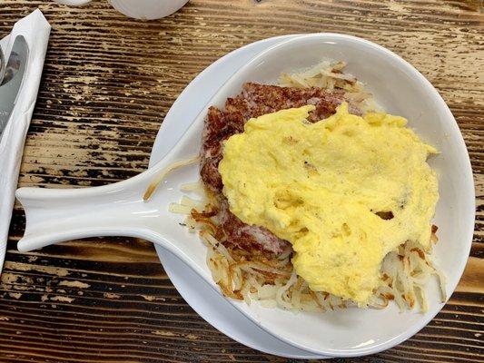 Homemade Corned Beef Hash Skillet, yummmm!