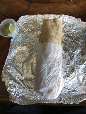 The super Burrito was huge. And delicious.