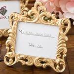 Vintage gold place card frame to give an unique and upscale look for your event.