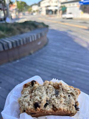 Oat scone! Crumbly and dotted with currents. 10/2/24