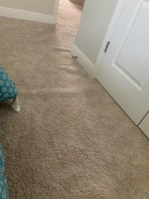 Carpet not stretched