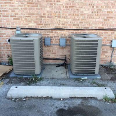 2 five ton AC units installed