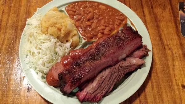 Sausage, Ribs and Brisket