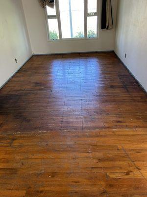 BEFORE: Worn out floor