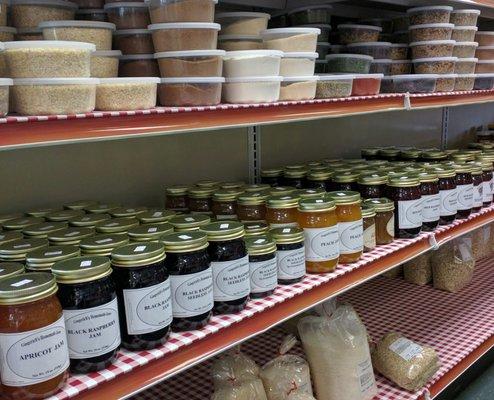 We offer Gingrich's homemade jams made in Plain City.