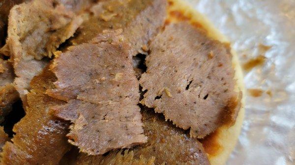 Gyro meat up close