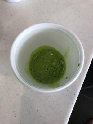 Wheat grass shot