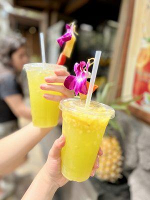 Pineapple cane juice