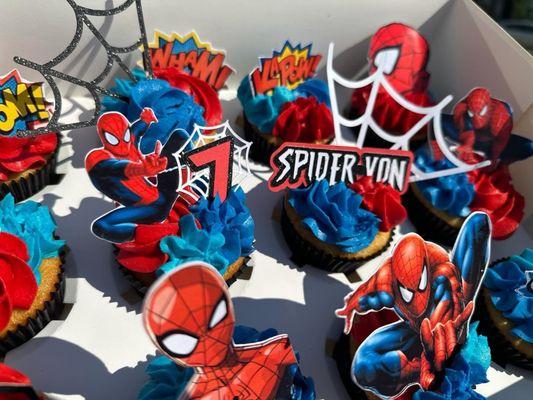 Spider-man Birthday Cupcakes