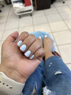 Gel Mani and pedi