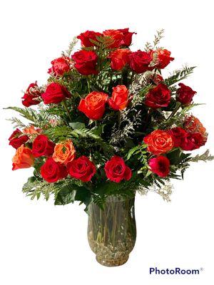 Valentines Special 3 dozen long stems roses.