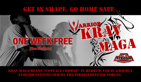 Ask about getting 1 free week of Krav Maga classes!