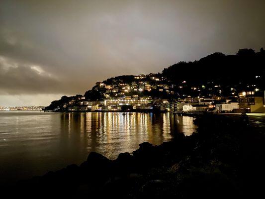 Sausalito at night