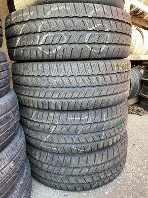 All different tire sizes