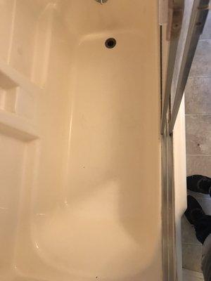 Bathroom tub after