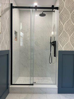 All Tile, Shower Door, and Shower Controls from Mosaic