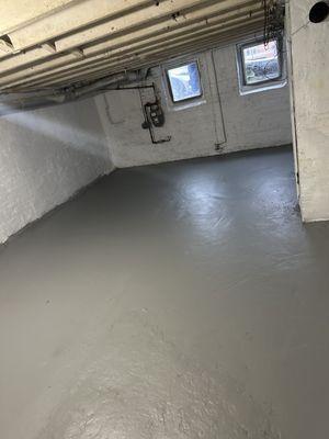 basement walls and floor paint