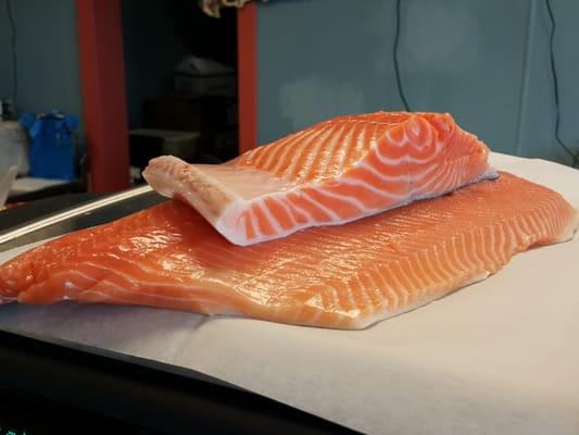 Oro king salmon. Look at that marbling