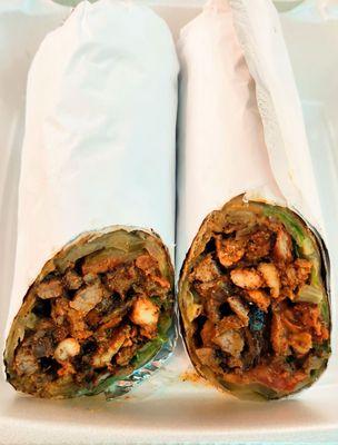 Chicken shawarma wrap no tomato