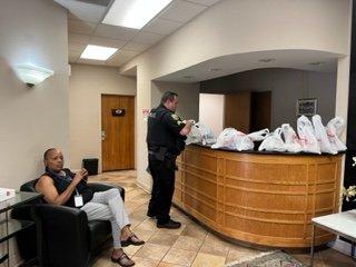 CPD Officers at the SE Region picked up delicious fresh subs from the local Piggly Wiggly on Devine