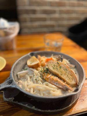 Seafood Cream Udon