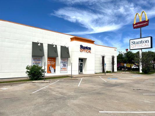 Storefront at Stanton Optical Store DeSoto TX 75115