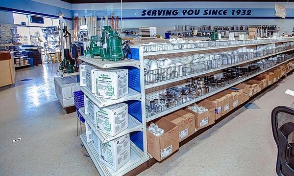 Plumbing supplies for all your projects and repairs.