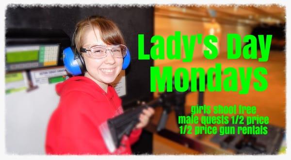 Ladies shoot free on Mondays at Frontier Firearms Family Shooting Center near Knoxville TN in Kingston...