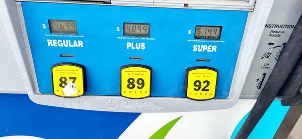 Da gas prices in Kailua-Kona as of October 11, 2024.