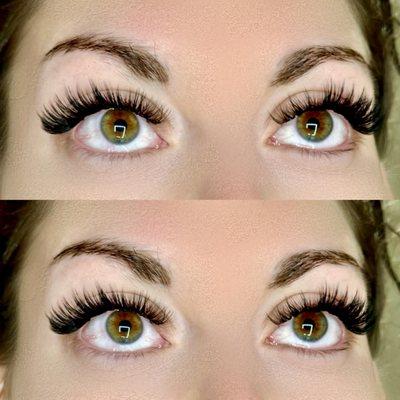 Wispy lashes extensions