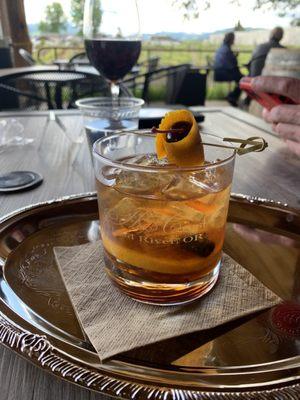 Smoky maple old-fashioned