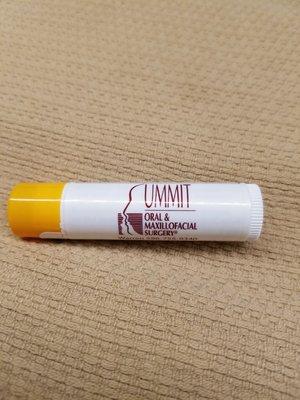 After checking in ON YELP.... I received a *free chapstick* flavored orange creamsicle. WHAT A SURPRISE !