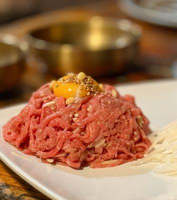 Korean Beef Tartare "yook-hue"