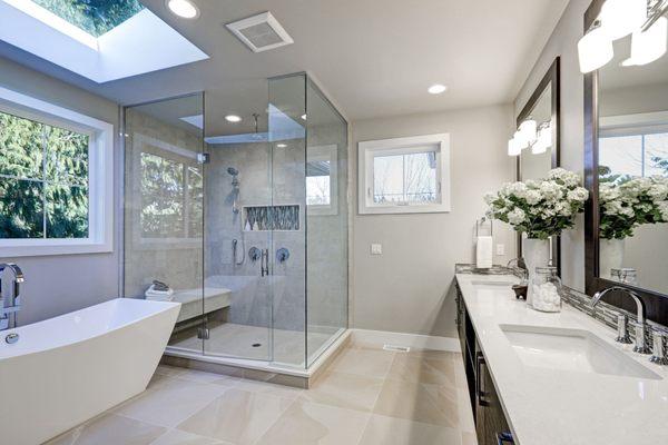 Master Bathroom done by KP Design & Construction