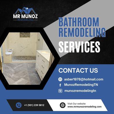 At Muñoz Remodeling, we take bathroom remodeling to a level of luxury and comfort you never imagined.