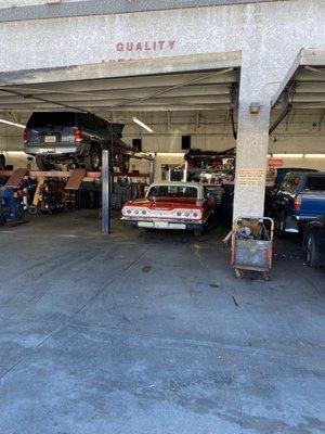 Mario working on my 63 Impala SS