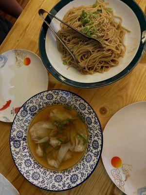 Shanghainese Style Noodles Mixed With Scallion Soy Saucse