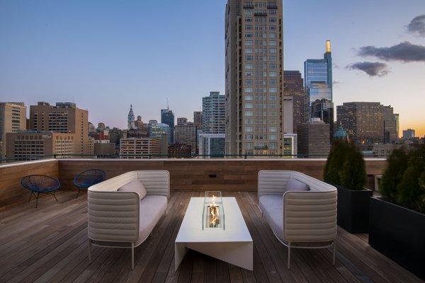 Fire Pit Rooftop Lounge