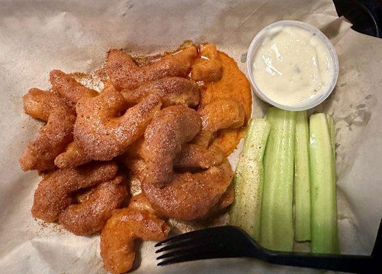 Beer Battered Buffalo Shrimp