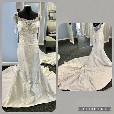 Need wedding dress alterations? We can help! Give us a call!