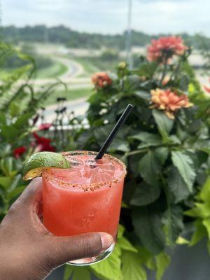 Strawberry tajin margarita