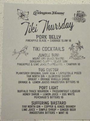 Thursday Tiki Night