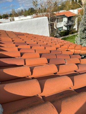 Red Tile Roof Replaced