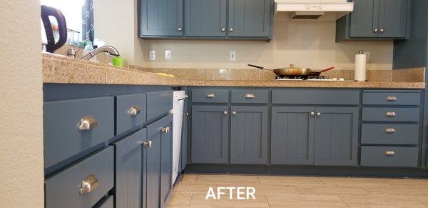 Before & After Cabinet Painting in Modesto, CA