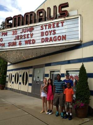 Outside of theater on S. 4th St.