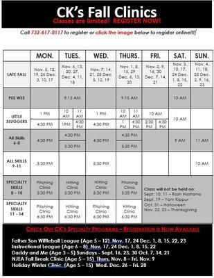 Give CK's a call to find out more about our classes!!!