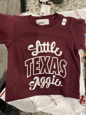 Toddler Little Texas Aggie shirt